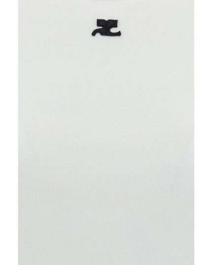 Courrèges White Cotton T-Shirt