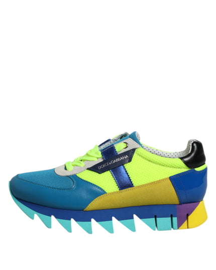 Dolce & Gabbana Multicolor Leather Low Top Men Sneakers Shoes