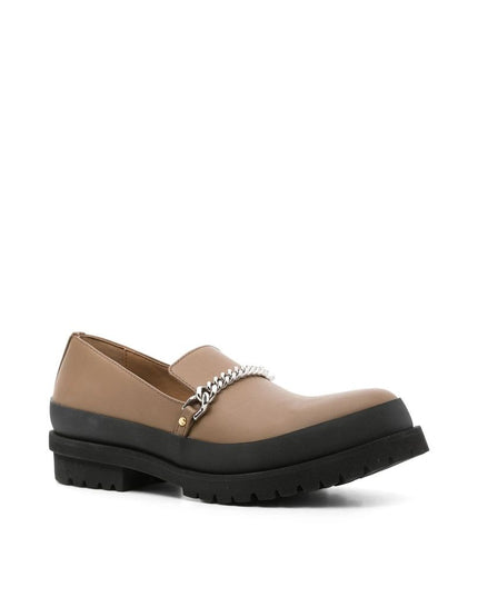 Stella McCartney Brown Vegan Leather Slip-On Loafers