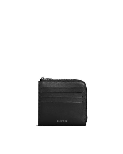 Jil Sander Black Leather Cardholder