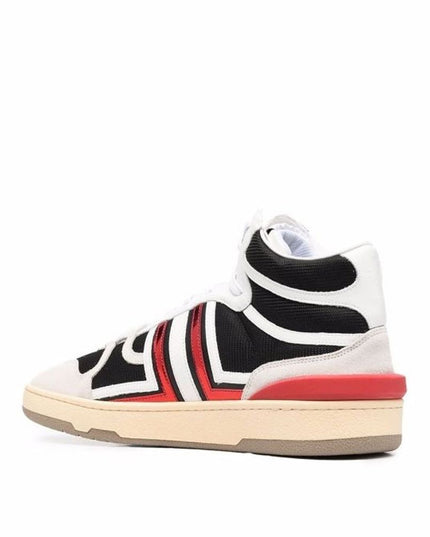 Lanvin Black Calfskin High Top Sneakers
