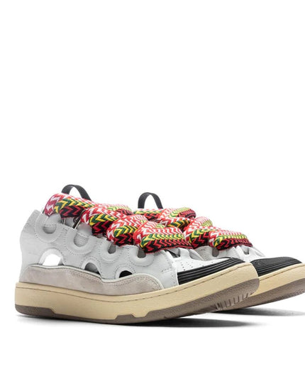 Lanvin White Calfskin Platform Sneakers