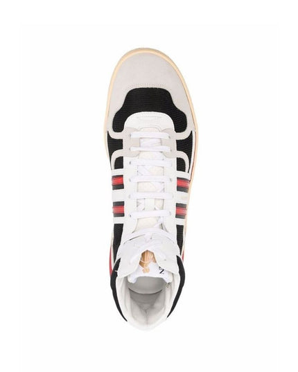 Lanvin Black Calfskin High Top Sneakers