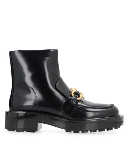 Bottega Veneta Black Calfskin Ankle Boots