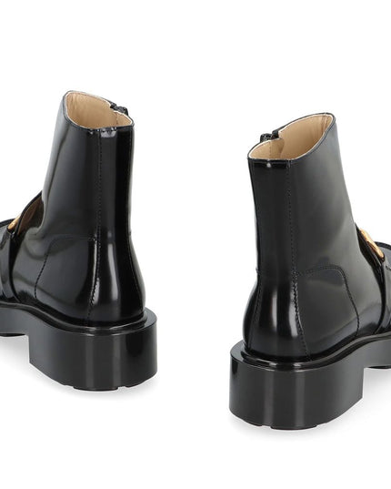 Bottega Veneta Black Calfskin Ankle Boots