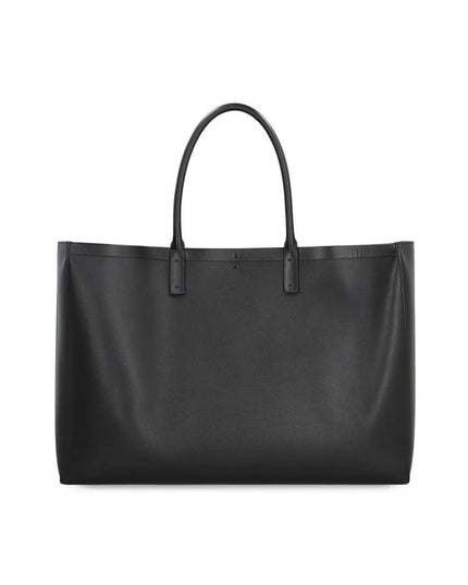 Valentino Garavani Black Calfskin Tote Bag