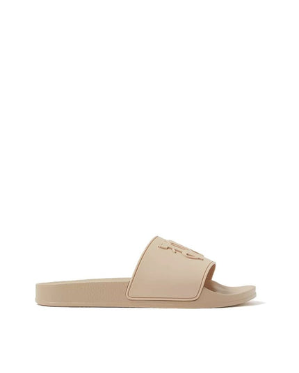 Palm Angels Beige Rubber Slides