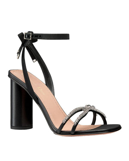 Dior Black Calfskin Stiletto Heel Sandals