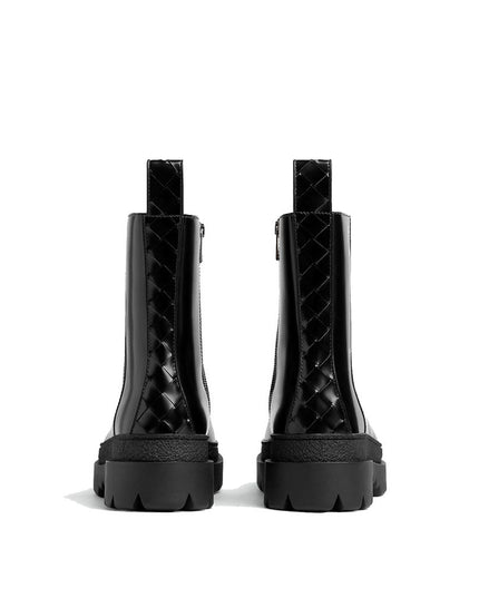 Bottega Veneta Black Calfskin Chelsea Boots