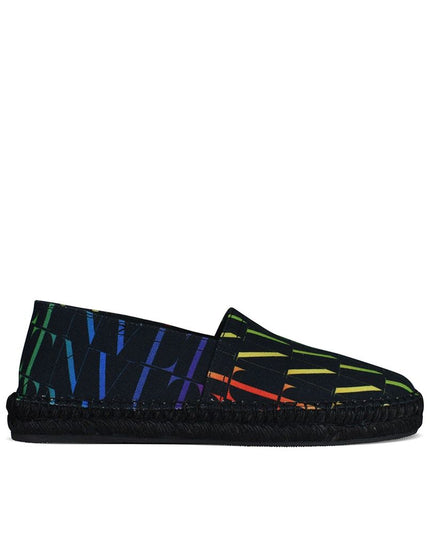 Valentino Garavani Black Canvas Espadrilles