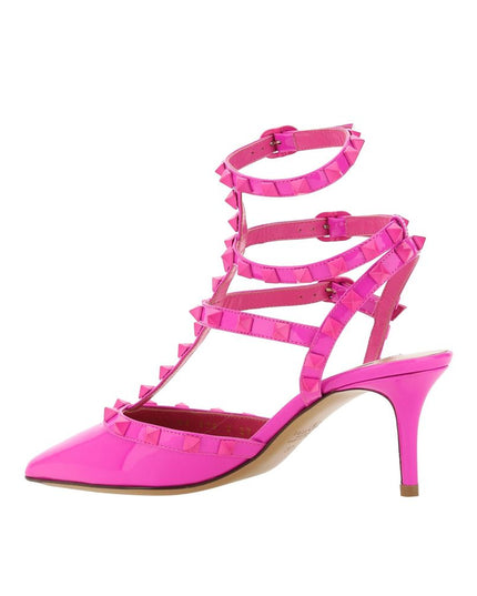 Valentino Garavani Multicolor Calfskin Mid Heel Pumps