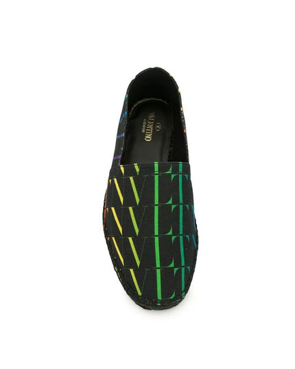 Valentino Garavani Black Canvas Espadrilles