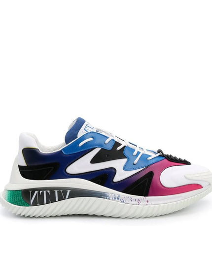 Valentino Garavani White Fabric Athletic Sneakers