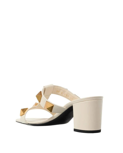 Valentino Garavani White Calfskin Platform Sandals