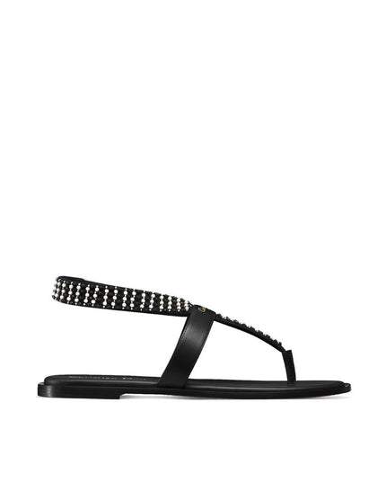 Dior Black Calfskin Flat Sandals