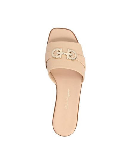 Salvatore Ferragamo Beige Calfskin Sandals