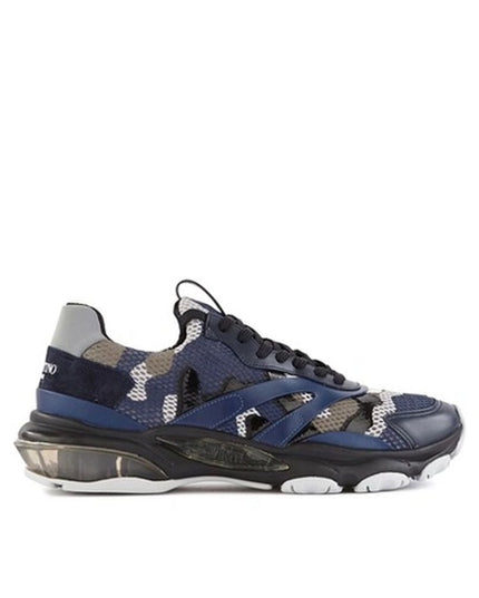 Valentino Garavani Blue Fabric Athletic Sneakers