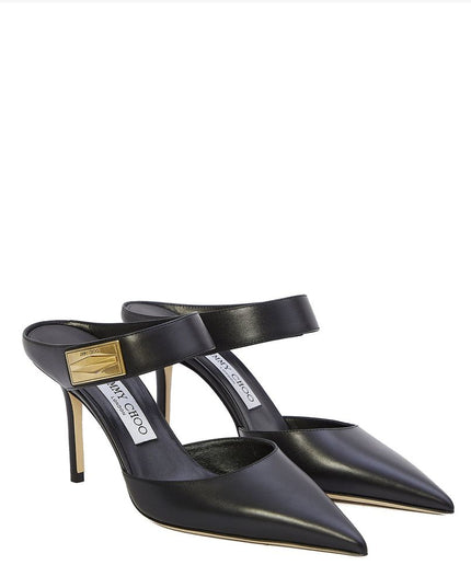 Jimmy Choo Black Calfskin High Heel Pumps