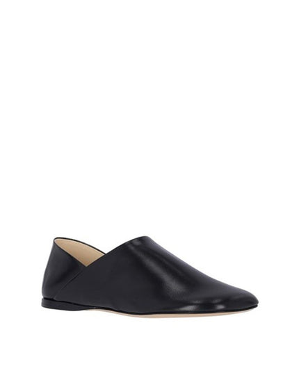 Loewe Black Lamb Leather Slip-On Loafers