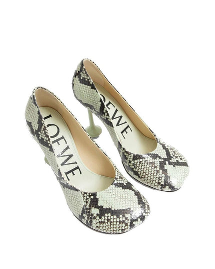 Loewe Green Goatskin High Heel Pumps