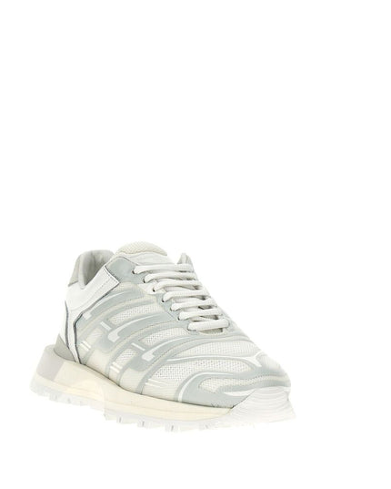 Maison Margiela White Fabric Athletic Sneakers