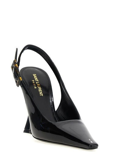Saint Laurent Black Calfskin High Heel Pumps