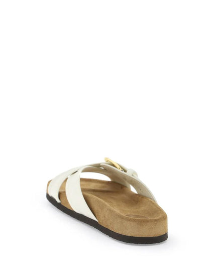 Valentino Garavani White Calfskin Strap-On Sandals