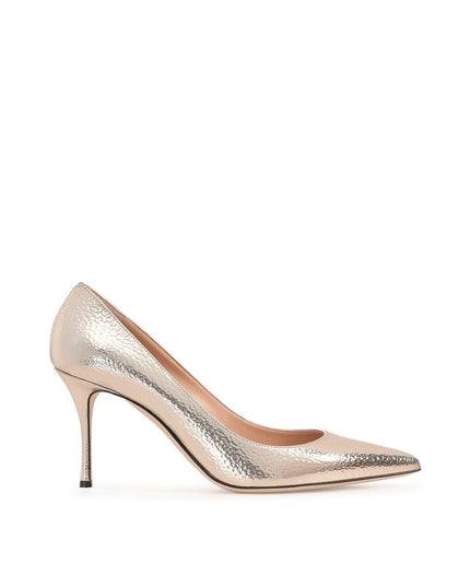 Sergio Rossi Rose Gold Calfskin High Heel Pumps