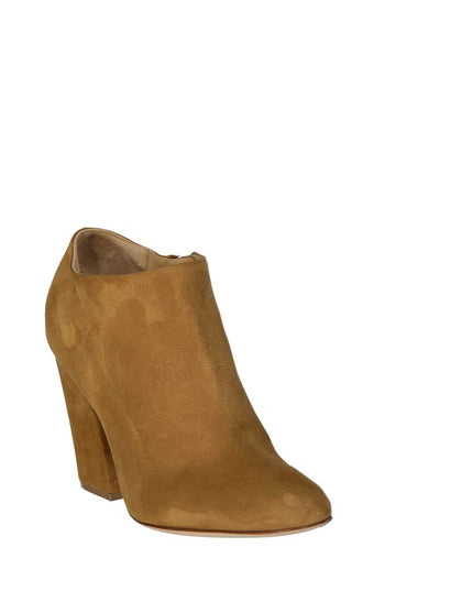 Sergio Rossi Brown Calfskin Ankle Boots