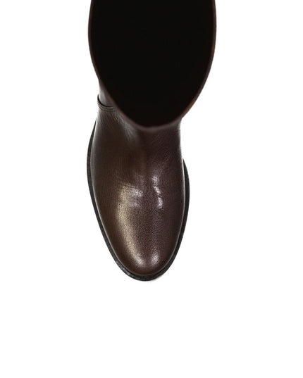 Sergio Rossi Brown Calfskin Boots