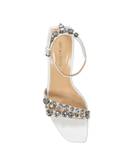 Sergio Rossi White Calfskin Strap-On Sandals