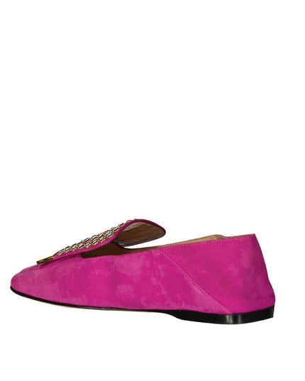 Sergio Rossi Multicolor Calfskin Slip-On Loafers