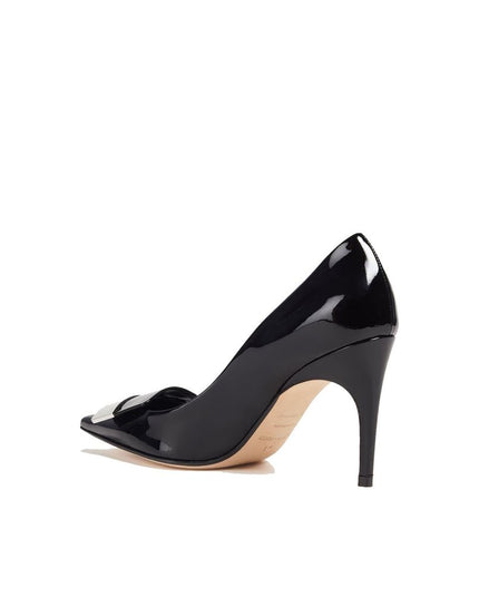 Sergio Rossi Black Calfskin High Heel Pumps