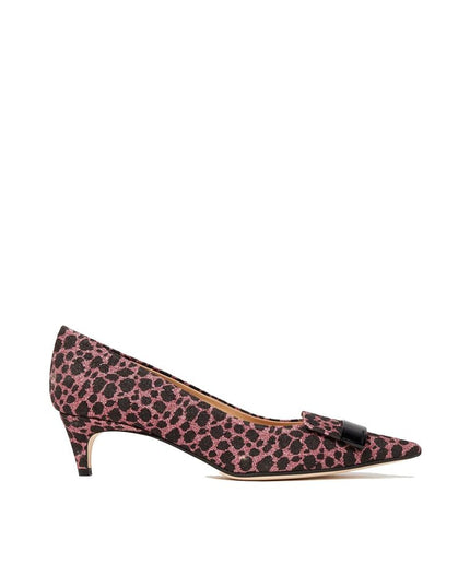 Sergio Rossi Multicolor Fabric Mid Heel Pumps