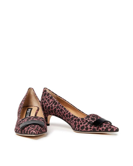 Sergio Rossi Multicolor Fabric Mid Heel Pumps