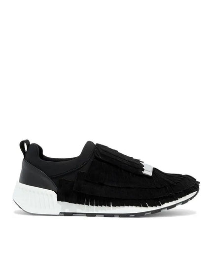 Sergio Rossi Black Fabric Athletic Sneakers