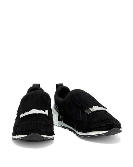 Sergio Rossi Black Fabric Athletic Sneakers