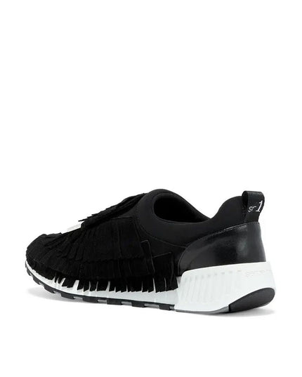 Sergio Rossi Black Fabric Athletic Sneakers