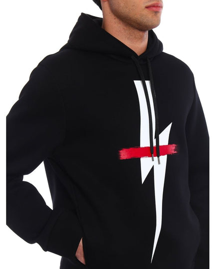 Neil Barrett Black Cotton Sweatshirt