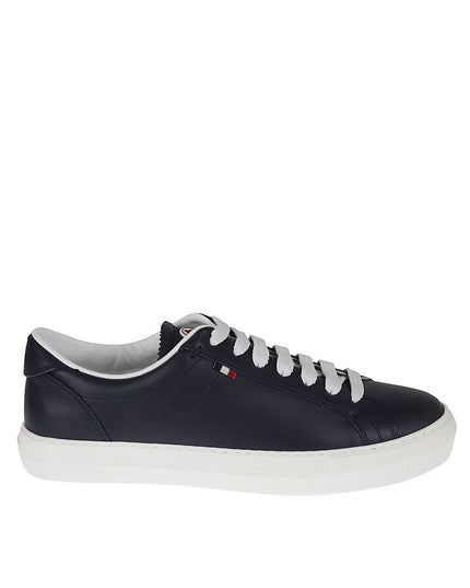 Moncler Blue Calfskin Low Top Sneakers