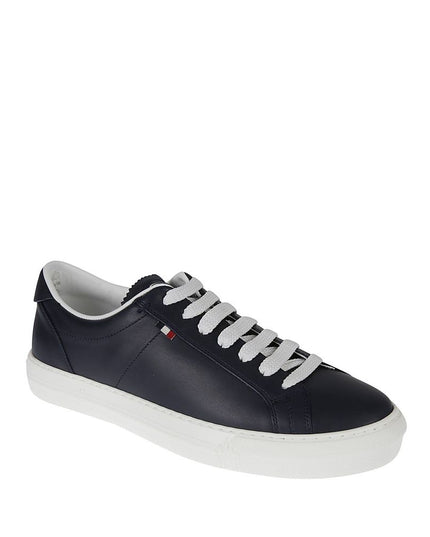Moncler Blue Calfskin Low Top Sneakers