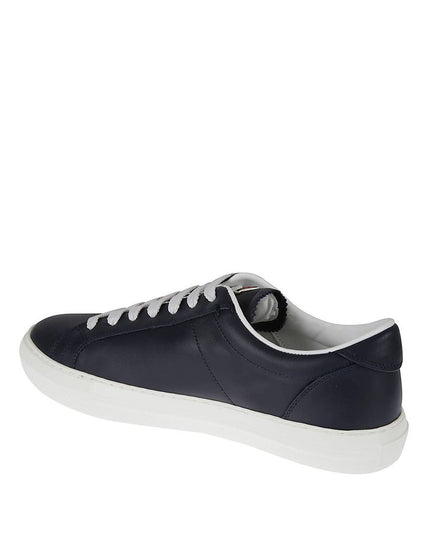 Moncler Blue Calfskin Low Top Sneakers
