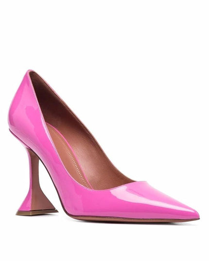 Amina Muaddi Multicolor Calfskin High Heel Pumps