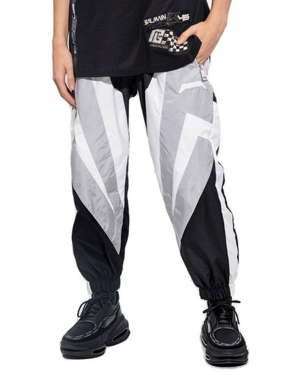 Balmain Black Polyester Joggers (Workout Pants)