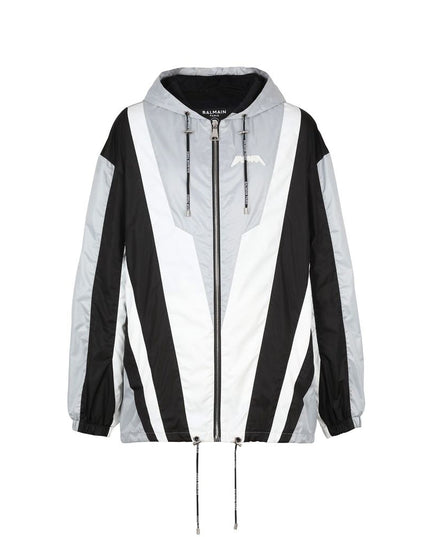 Balmain Black Polyester Shell Jacket