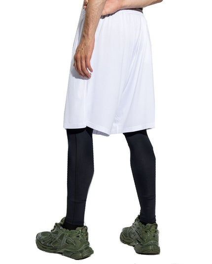 Balenciaga White Polyester Bermuda Shorts