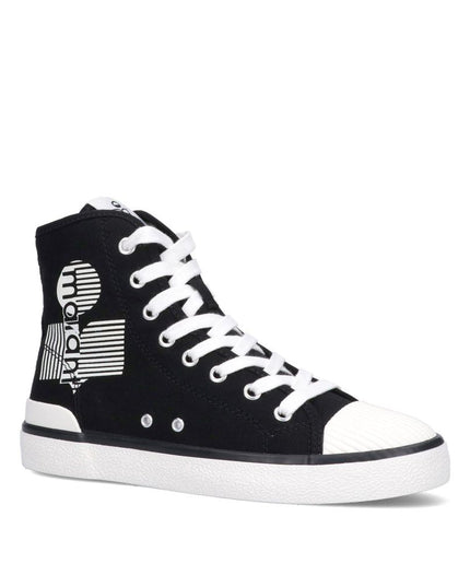 Isabel Marant Black Canvas High Top Sneakers