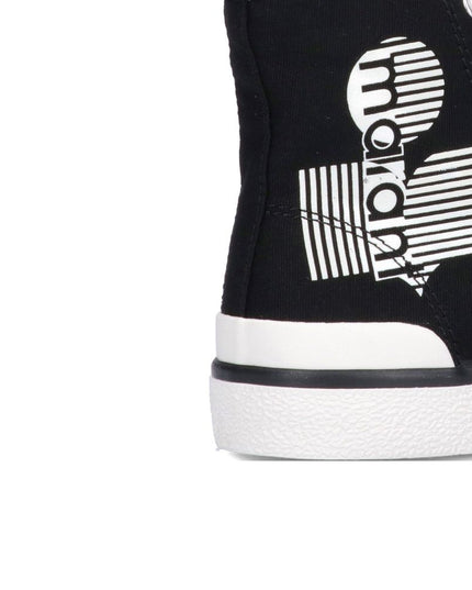 Isabel Marant Black Canvas High Top Sneakers
