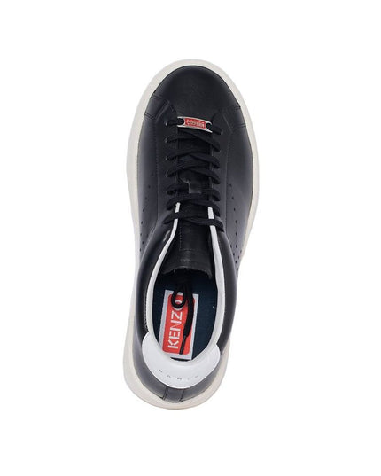 Kenzo Black Calfskin Low Top Sneakers