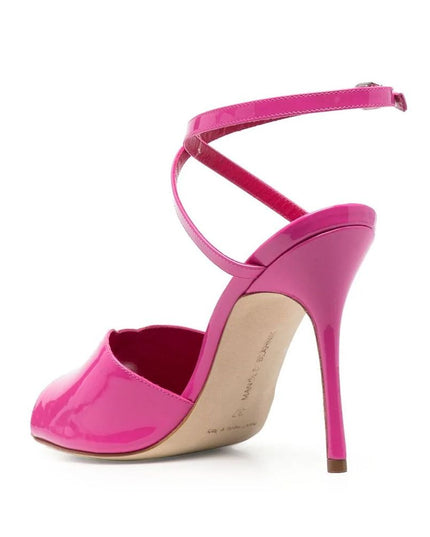 Manolo Blahnik Multicolor Calfskin High Heel Pumps